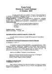 délibérations du 11 octobre 2019