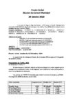 délibérations du 29 janvier 2020